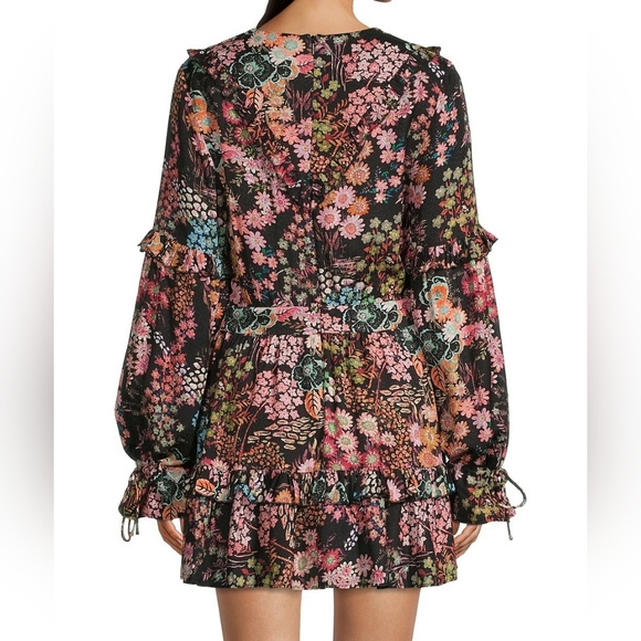 Ted Baker Pink and Orange Ruffled Tiered Sundress - Picture 2 of 11